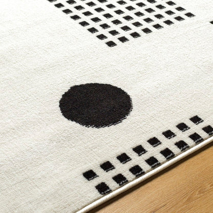 Yasemin Modern Black Area Rug