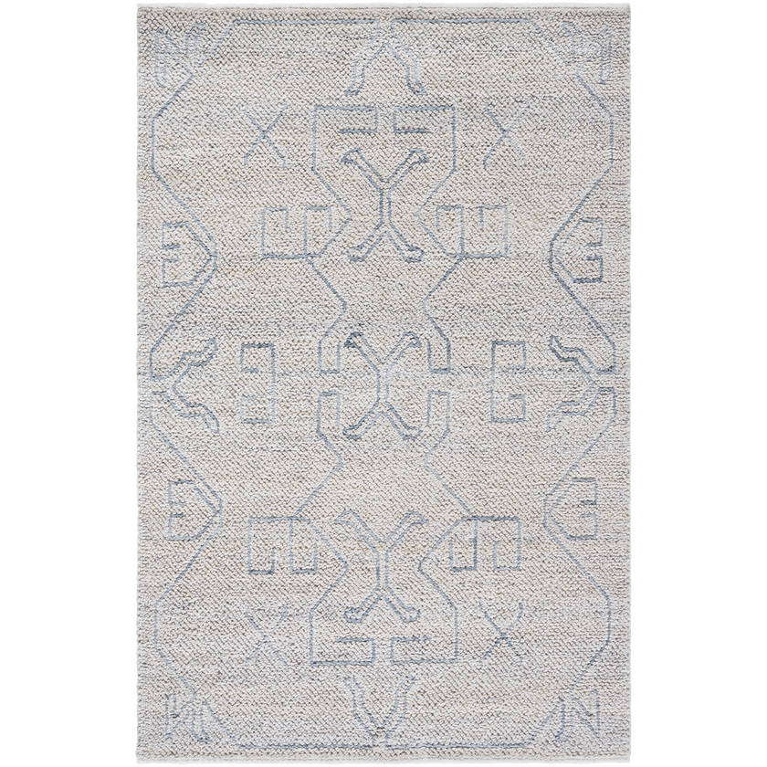 Mitul Modern Light Silver Area Rug