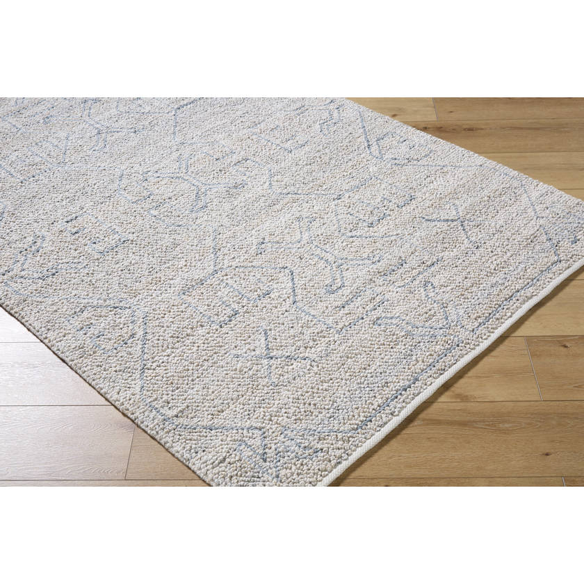 Mitul Modern Light Silver Area Rug