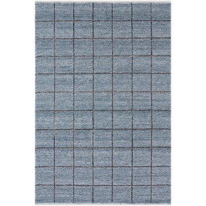 Arsenio Modern Slate Blue Area Rug