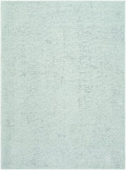 Tobey Solid and Border Seafoam Washable Area Rug