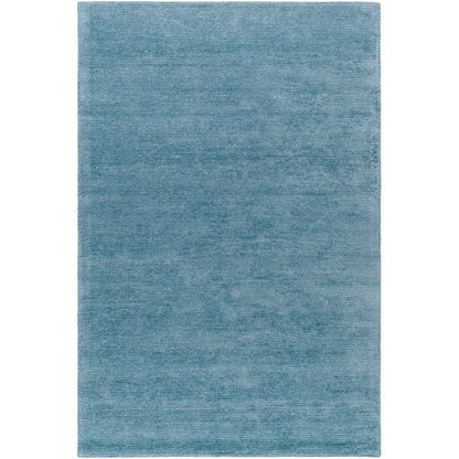 Jett Solid and Border Denim Area Rug