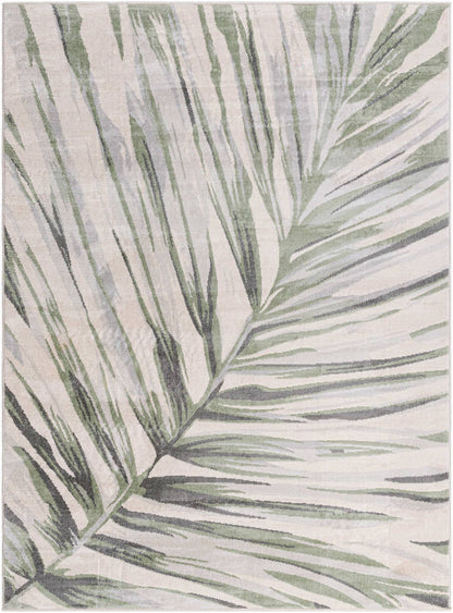 Roslyn Coastal Medium Green Area Rug