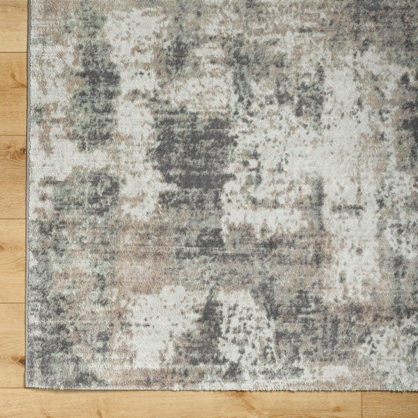 Brinda Modern Light Brown/Charcoal Area Rug