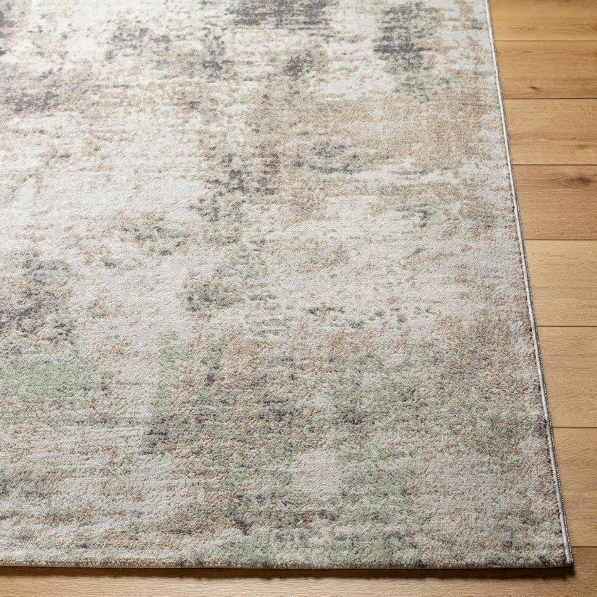 Brinda Modern Light Brown/Charcoal Area Rug
