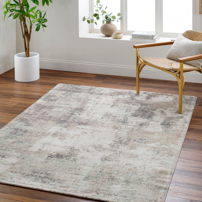 Brinda Modern Light Brown/Charcoal Area Rug