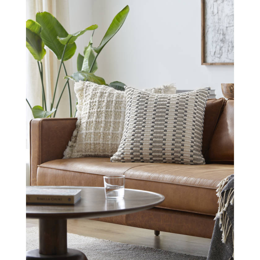 Eddy Light Silver Pillow Cover