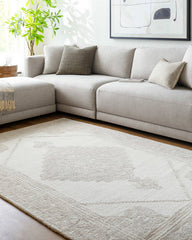 Katheryn Traditional Light Silver Area Rug
