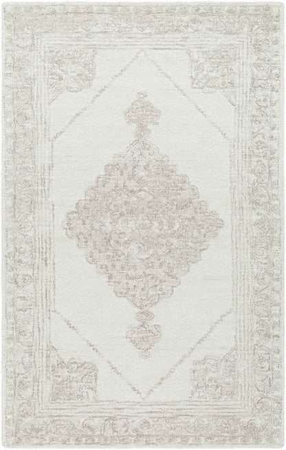 Katheryn Traditional Light Silver Area Rug