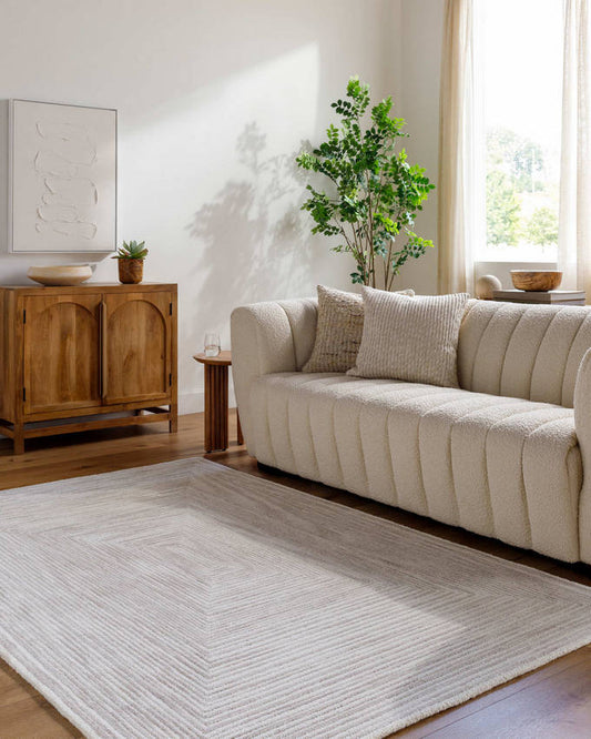 Antwann Modern Light Silver Area Rug