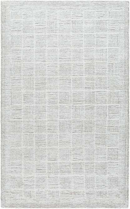 Yomaira Modern Light Silver Area Rug