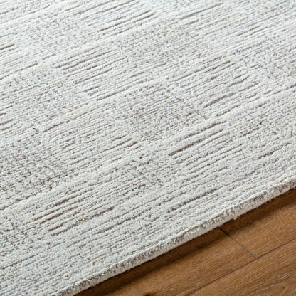Yomaira Modern Light Silver Area Rug