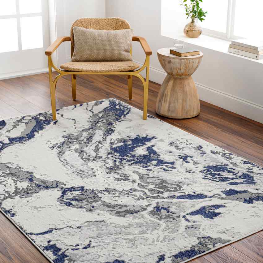 Nataya Modern Cobalt Area Rug