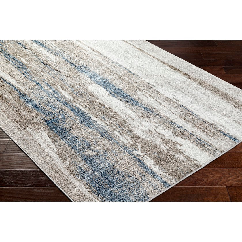 Jessicah Traditional Dark Blue Area Rug