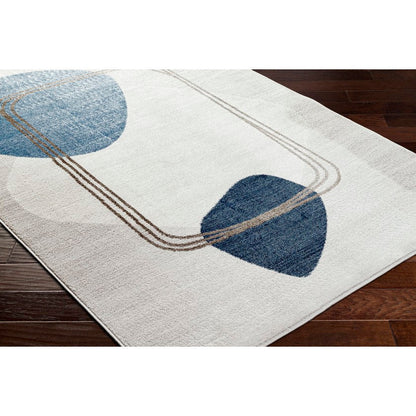Joselin Traditional Dark Blue/Denim Area Rug