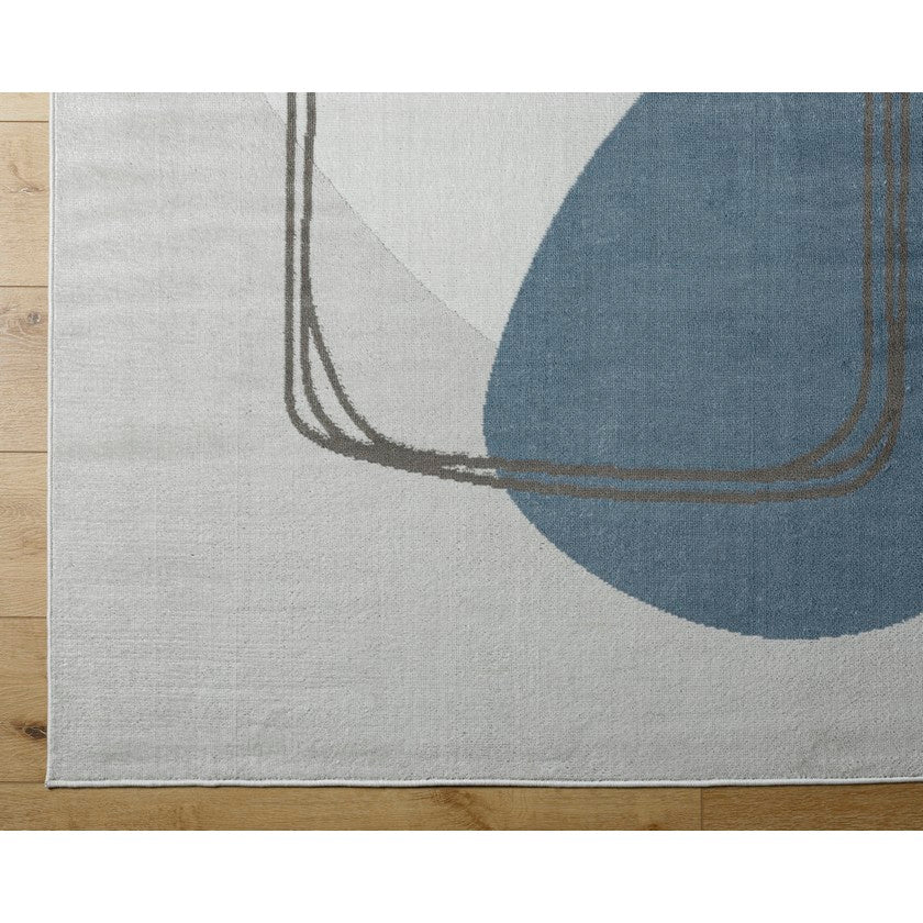 Joselin Traditional Dark Blue/Denim Area Rug