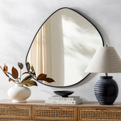 Candance Modern Black Wall Mirror
