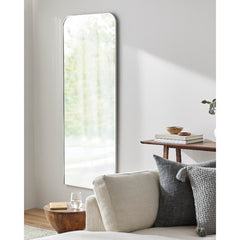 Lashunda Modern Metallic Silver Wall Mirror