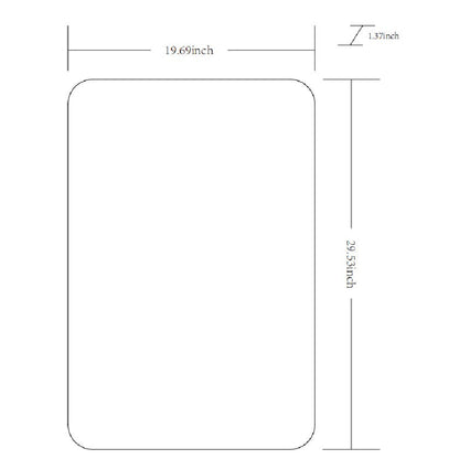 Renna Modern White Wall Mirror