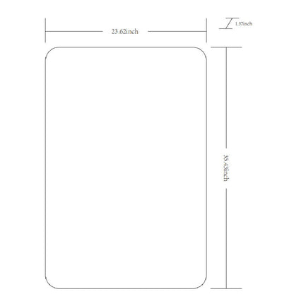 Renna Modern White Wall Mirror
