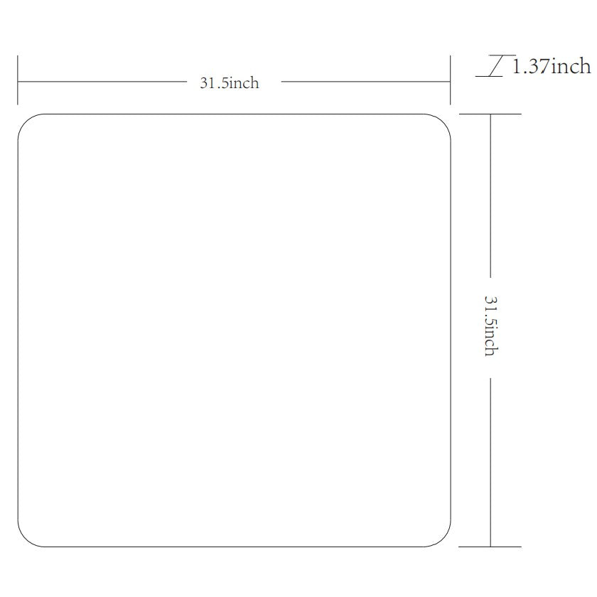 Louvenia Modern White Wall Mirror