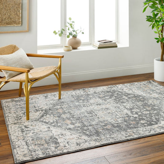 Ranee Traditional Charcoal Area Rug
