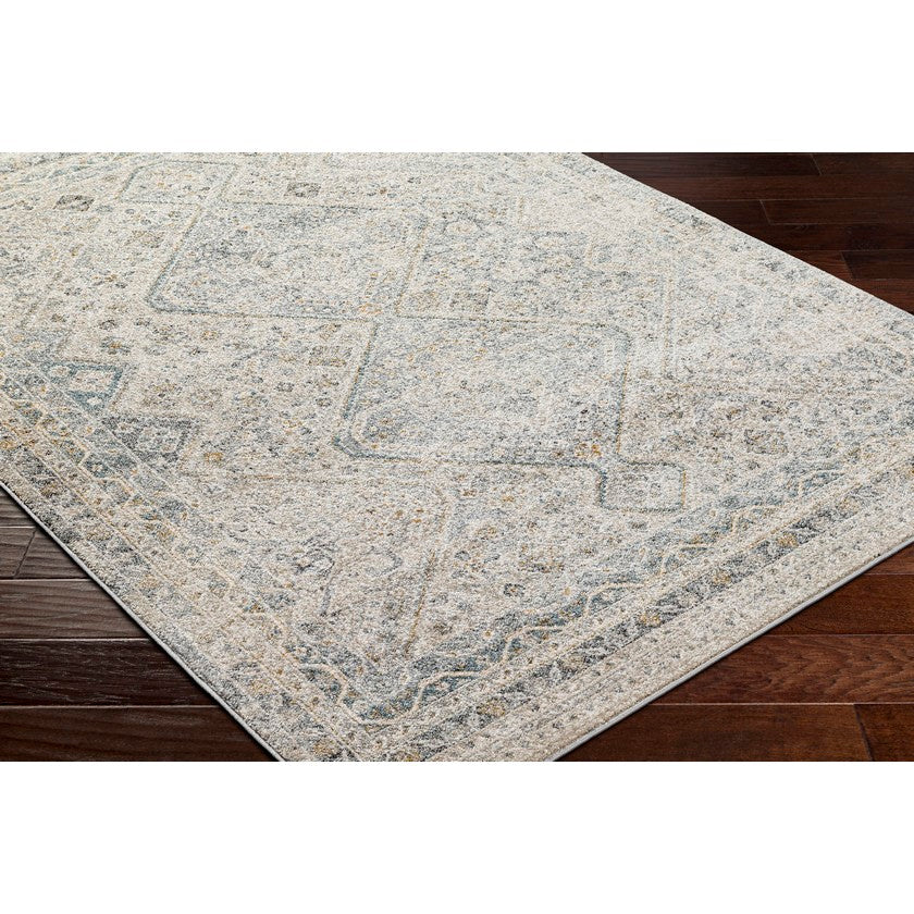 Dakesha Traditional Charcoal/Beige Area Rug