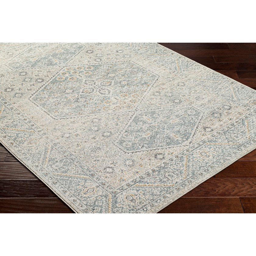 Demarco Traditional Denim/Charcoal Area Rug