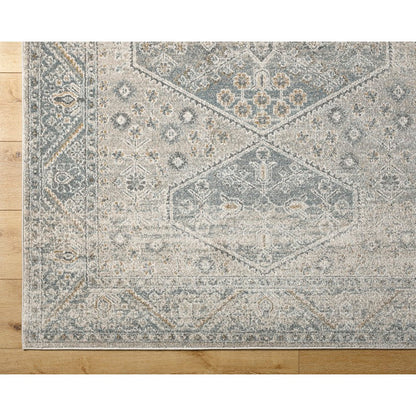 Demarco Traditional Denim/Charcoal Area Rug