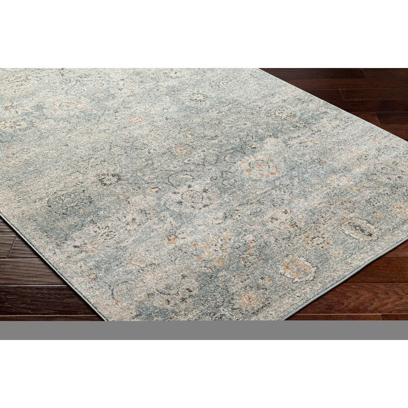 Flint Traditional Slate/Light Beige Area Rug