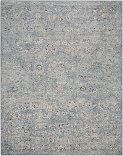 Flint Traditional Slate/Light Beige Area Rug
