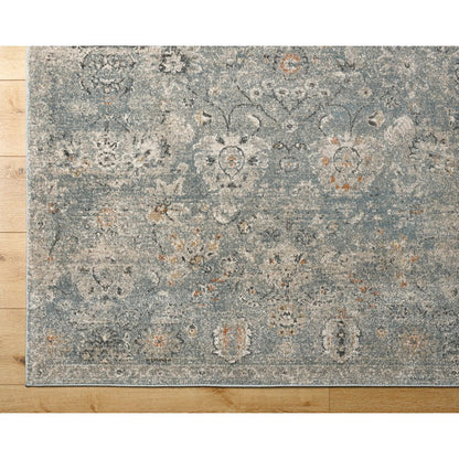 Flint Traditional Slate/Light Beige Area Rug
