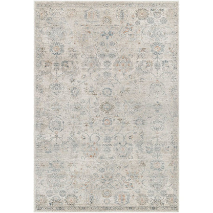 Flint Traditional Medium Gray/Light Beige Area Rug