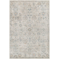 Flint Traditional Medium Gray/Light Beige Area Rug