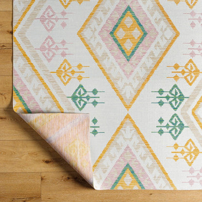 Aliecia Coastal Saffron Area Rug