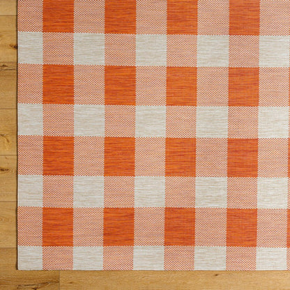Verena Coastal Burnt Orange Area Rug
