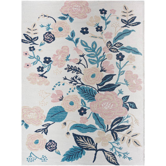 Kyesha Coastal Blush/Light Beige Area Rug