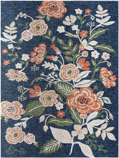Kyesha Coastal Navy Area Rug