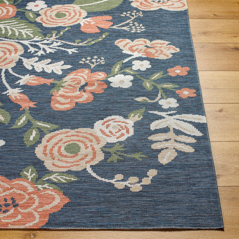 Kyesha Coastal Navy Area Rug