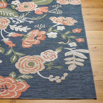 Kyesha Coastal Navy Area Rug