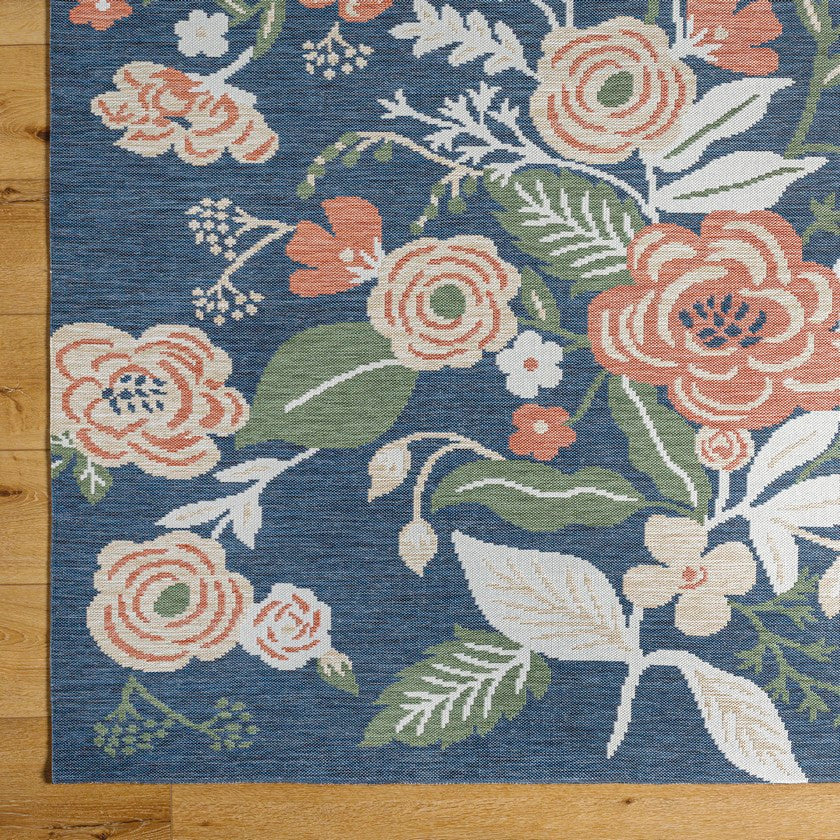 Kyesha Coastal Navy Area Rug
