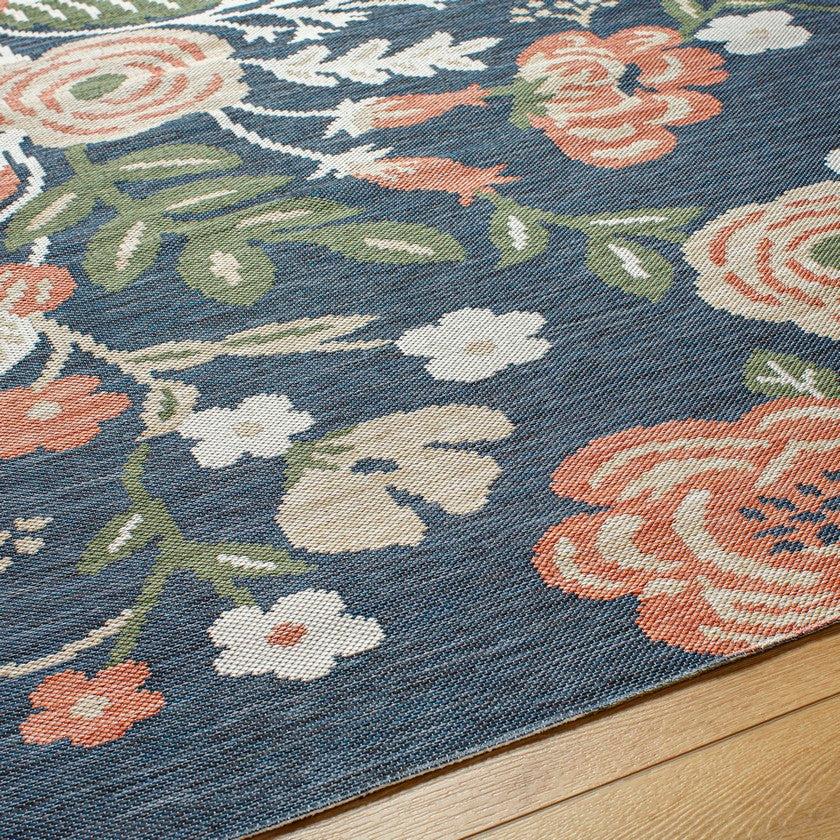 Kyesha Coastal Navy Area Rug
