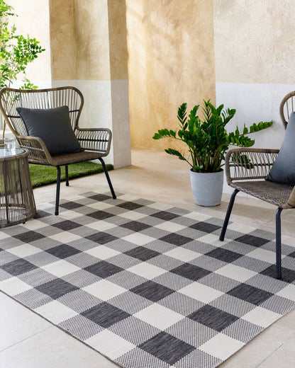 Verena Coastal Charcoal Area Rug