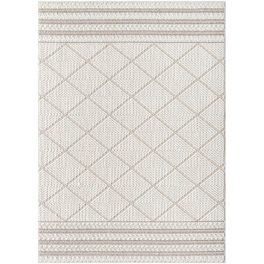 Abigayle Modern Light Brown/Ivory Area Rug