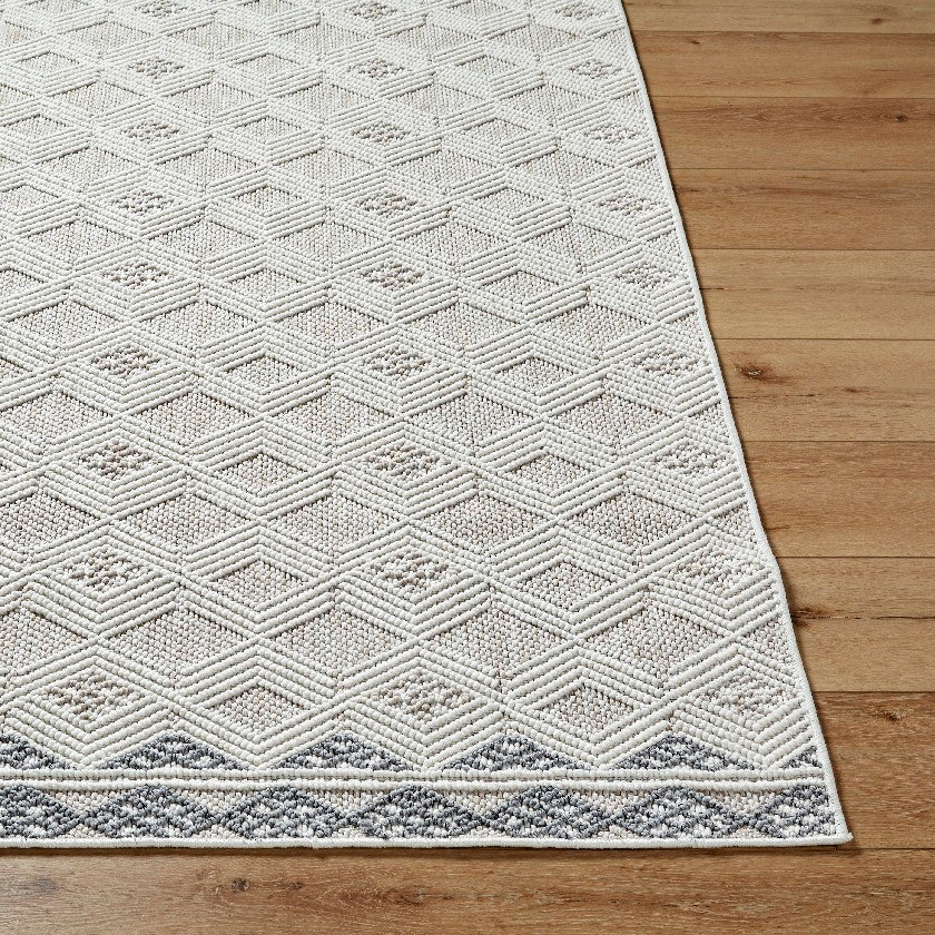 Aryan Modern Ivory Area Rug