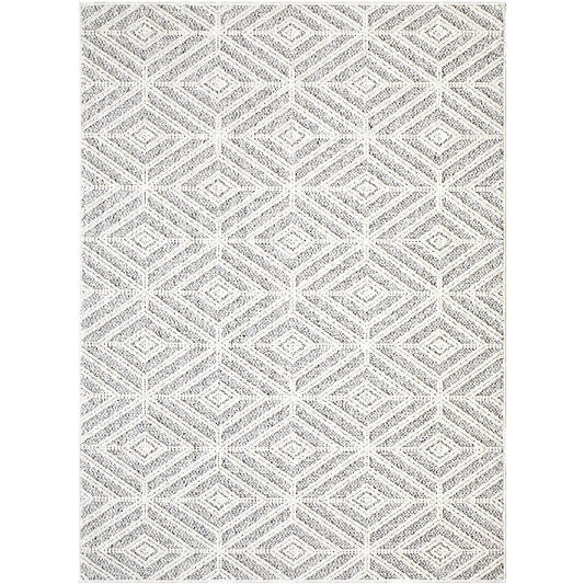 Antwon Modern Light Gray/Ivory Area Rug