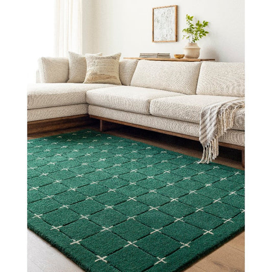 Richad Modern Dark Green Area Rug