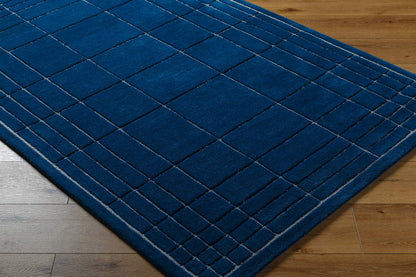 Darlena Modern Dark Blue Area Rug