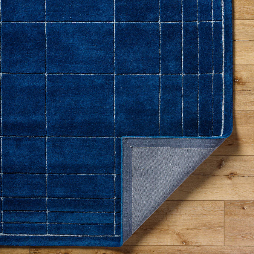 Darlena Modern Dark Blue Area Rug