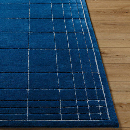 Darlena Modern Dark Blue Area Rug